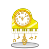 GREEアバター「ピアノ型時計」