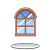 GREEアバター「青空の窓枠」