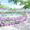 GREEアバター「紫陽花の池」